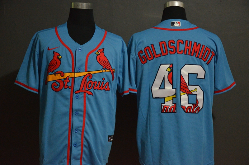 2020 Men St.Louis Cardinals 46 Goloschmiot Blue Nike Game MLB Jerseys